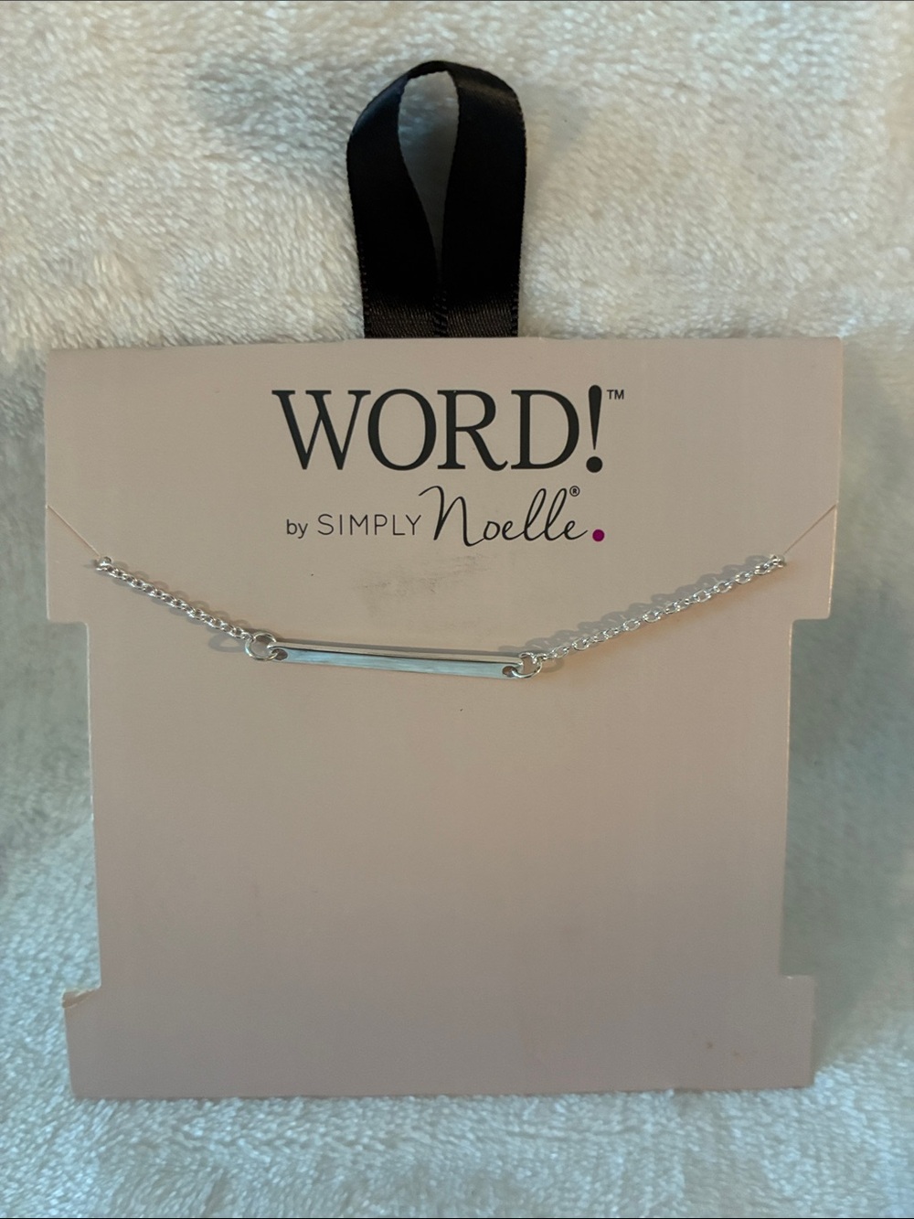 Simply Noelle Silver Minimal Bar Necklace